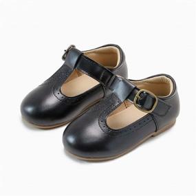 img 3 attached to 👧 Kolan Toddler Girls Dress Shoes: Shoes, Flats, and Footwear Options