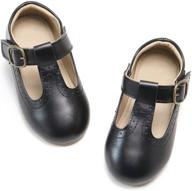 👧 kolan toddler girls dress shoes: shoes, flats, and footwear options logo