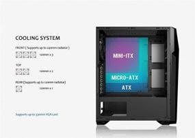 img 2 attached to 🎮 Корпус игрового компьютера Raidmax i3 Series Mid Tower ATX с закаленным стеклянным окном, USB 3.0 и ARGB вентиляторами 120 мм (i328) - Превосходное охлаждение и эстетика