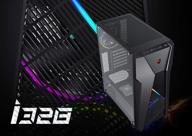 🎮 raidmax i3 series mid tower atx gaming computer case with tempered glass window, usb 3.0, and 120mm argb led fans (i328) - superior cooling and aesthetics logo