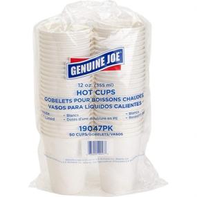 img 3 attached to ☕ Genuine Joe GJO19047PK Polyurethane-Lined Single-Wall Disposable Hot Cup, 12-Ounce Capacity, White (50-Pack)