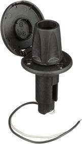 img 3 attached to Attwood 910R2PSB-7 LightArmor 910R Series Round Plug-in Light Base - High-quality All-Around Pole Light with 2-Pin Connector, Black Stainless Cover
