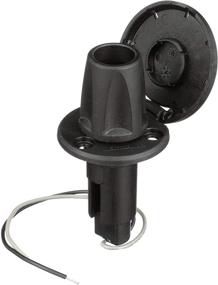 img 2 attached to Attwood 910R2PSB-7 LightArmor 910R Series Round Plug-in Light Base - High-quality All-Around Pole Light with 2-Pin Connector, Black Stainless Cover