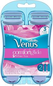 img 4 attached to 🪒 Enhance Your Shaving Experience with Gillette Venus ComfortGlide White Tea Scented Women's Disposable Razor, 2 Count