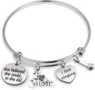 zntina music lover gift: where words fail, music 🎶 speaks - music bracelet for musicians, singers, and music teachers logo