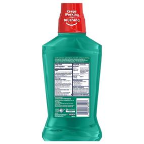 img 2 attached to 🚿 Colgate Total Pro-Shield Antibacterial Mouthwash (Pack of 6) - Alcohol-Free Formula, Spearmint Flavor - 500mL/16.9fl oz.