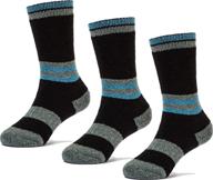 🧦 3-pack of fun toes kids 70% merino wool thermal insulated warm crew hiking socks logo