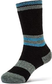 img 1 attached to 🧦 3-Pack of FUN TOES Kids 70% Merino Wool Thermal Insulated Warm Crew Hiking Socks