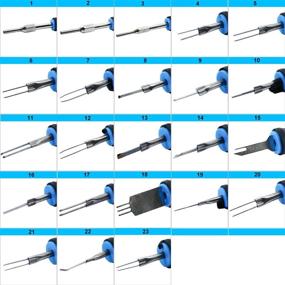 img 1 attached to 8MILELAKE Universal Terminal Connector Release Tool Set - 23PC Terminal Release Kit