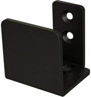 💼 commercial grade matte black floor sliding door hardware for a modern look logo