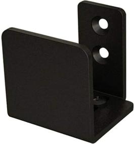 img 4 attached to 💼 Commercial Grade Matte Black Floor Sliding Door Hardware for a Modern Look