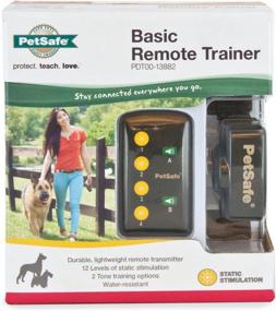 img 1 attached to 🐶 PetSafe Basic Remote Dog Training Collar - Tone & Static Stimulation, Water Resistant, Up to 75 Yards, 8 lb. and Up