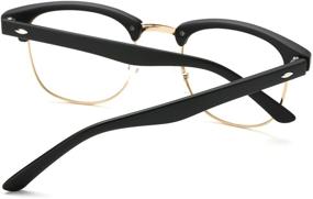 img 2 attached to Производительные солнцезащитные очки "Pro Acme Inspired Semi-Rimless Clubmaster