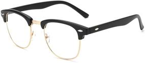 img 4 attached to Производительные солнцезащитные очки "Pro Acme Inspired Semi-Rimless Clubmaster