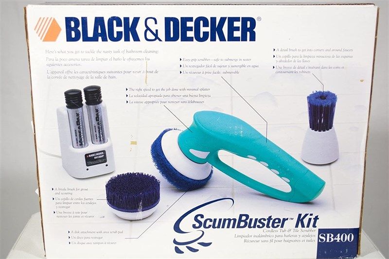 🧼 Black & Decker SB400 ScumBuster Cordless Wet Scrubber…