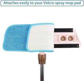 img 2 attached to 6pcs Microfiber Spray Mop Replacement Heads: Ideal for Wet/Dry Mops & Floor Cleaning - Compatible with Bona Floor Care System