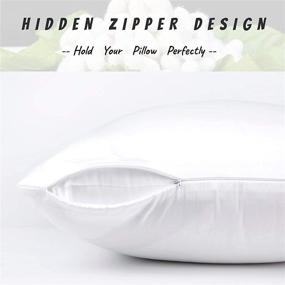 img 3 attached to Travel Pillowcase 12X16 Zipper Pillow Hypoallergenic Bedding