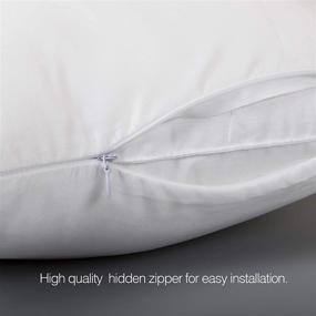 img 2 attached to Travel Pillowcase 12X16 Zipper Pillow Hypoallergenic Bedding