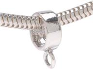 💎 sterling silver bail for charm bead attachment, 4mm - beadaholique logo