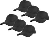 🧢 gelante plain blank baseball caps - adjustable back strap wholesale lot of 6 pack logo