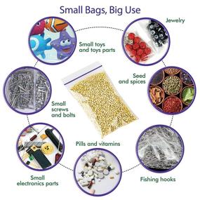 img 2 attached to 🔍 Convenient & Compact: Explore Extra Small Ziplock Bags 2 25!
