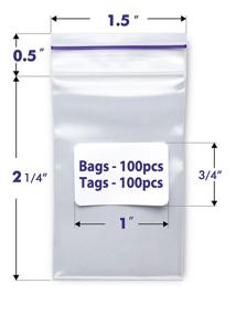 img 3 attached to 🔍 Convenient & Compact: Explore Extra Small Ziplock Bags 2 25!