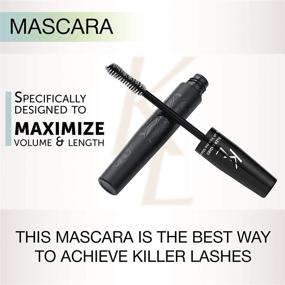 img 2 attached to 💯 Enhanced Fuller Longer Lashes: KL Killer Lashes Mascara Black and Ultimate Fiber Lash Extender
