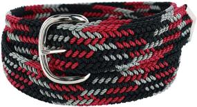 img 2 attached to 👔 Double S Woven Braid Belt: A Must-Have Accessory for Men