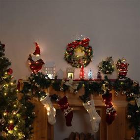 img 2 attached to 🎄 Homemory 33 Ft 100 LED Fairy Lights: Waterproof, Battery Operated Christmas Lights with Remote – Ideal for Christmas Tree, Wreath Decorations
