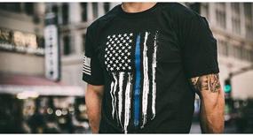 img 2 attached to High-Quality Thin American Patriotic Shirts for Men and Women's Clothing