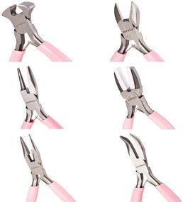 img 4 attached to 🔧 SUNNYCLUE 6pcs DIY Jewelry Pliers Tool Set: Professional Precision Pliers for Jewelry Making and Beading Repair