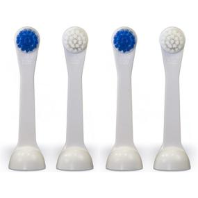 img 1 attached to 🪥 4-Pack Cybersonic Classic Compact Replacement Brush Heads - Compatible with All Cybersonic Electric Toothbrushes