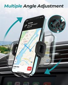 img 3 attached to 📱 Universal Car Phone Mount - Air Vent Phone Holder [Hands-Free] with Vent Clip - Never Drop Cell Phone Holder for Car - Compatible with All Smartphones 4.7-6.8 inch