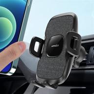 📱 universal car phone mount - air vent phone holder [hands-free] with vent clip - never drop cell phone holder for car - compatible with all smartphones 4.7-6.8 inch logo