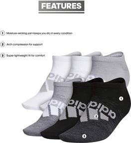 img 3 attached to 🧦 adidas Women's Superlite Badge Of Sport No Show Sock Set (6-Pack)