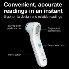 img 1 attached to 🌡️ Braun Forehead Thermometer: Accurate Digital Temperatures with Color Coded Guidance - For All Ages