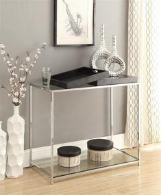 img 1 attached to 🌴 Versatile and Elegant: Convenience Concepts Palm Beach Console Table in Sleek Black Design
