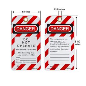 img 3 attached to TRADESAFE Lockout Tagout Tags Compliance
