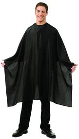 img 4 attached to Black Lightweight Crinkle Nylon Hair Cutting/Styling Cape by Betty Dain - Water Resistant, Machine Washable, Generous Size 54 x 60 inch, Snap Closure at Neck