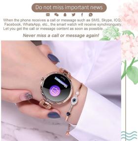 img 1 attached to Thafikzi Smartwatch For Women Compatible For IPhone Samsung Android IOS Phones Cell Phones & Accessories