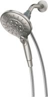 🚿 moen engage magnetix 26112srn: 5.5-inch handheld showerhead with magnetic docking system, spot resist brushed nickel logo