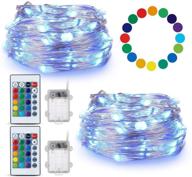 🌈 tensteed 2 pack fairy string lights - multicolor changing twinkle lights for party wedding décor логотип