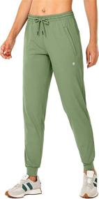 img 2 attached to Stylish Tapered Women's Joggers with Zipper Pockets - Ideal for Lounge, Jogging & Running