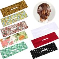 🎀 deft bun maker set for thick long hair: french twist bun shapers with magic bow ties - styling tools for women & girls logo