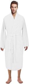 img 1 attached to Ultimate Comfort and Luxury: Premium Lightweight Turkish Cotton Bathrobe for Men