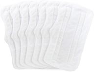 fushing 7pcs washable microfiber steam mop pads, replacement cleaning pads for shark steam & spray mop s3101 s3251 sk460 sk410 s3101n2 s3250 sk435co sk140 sk141, white logo