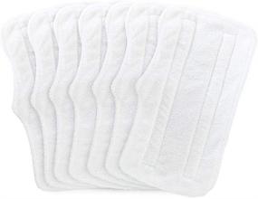 img 4 attached to Fushing 7Pcs Washable Microfiber Steam Mop Pads, Replacement Cleaning Pads for Shark Steam & Spray Mop S3101 S3251 SK460 SK410 S3101n2 S3250 SK435CO SK140 SK141, White