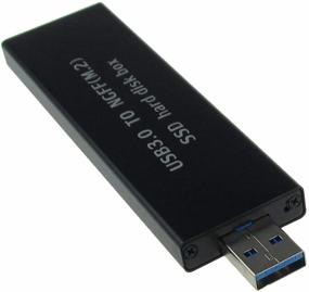 img 4 attached to 💾 Эффективное решение для хранения: Черный USB 3.0 для SATA 2280 M.2 NGFF SATA SSD Портативный корпус для хранения