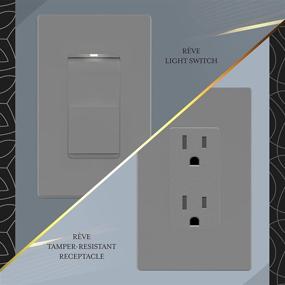img 2 attached to ENERLITES Rêve Collection Luxury Decorator Switch Cover Lighting & Ceiling Fans