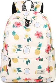 img 3 attached to Bookbag Pineapple Resistant Backpack College